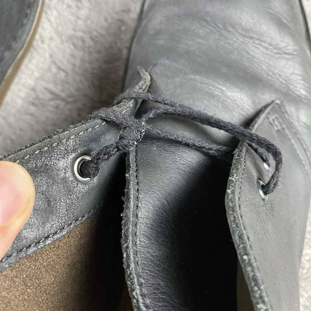 Clarks Bushacre 3‎ Chukka Boot Leather Mens 10.5 M Gray
